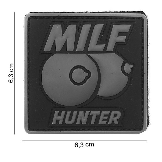 101 INC MILF HUNTER black PVC patch