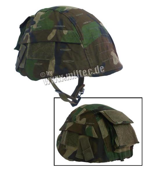 MilTec telino woodland compatibile elmetto Fritz e MICH