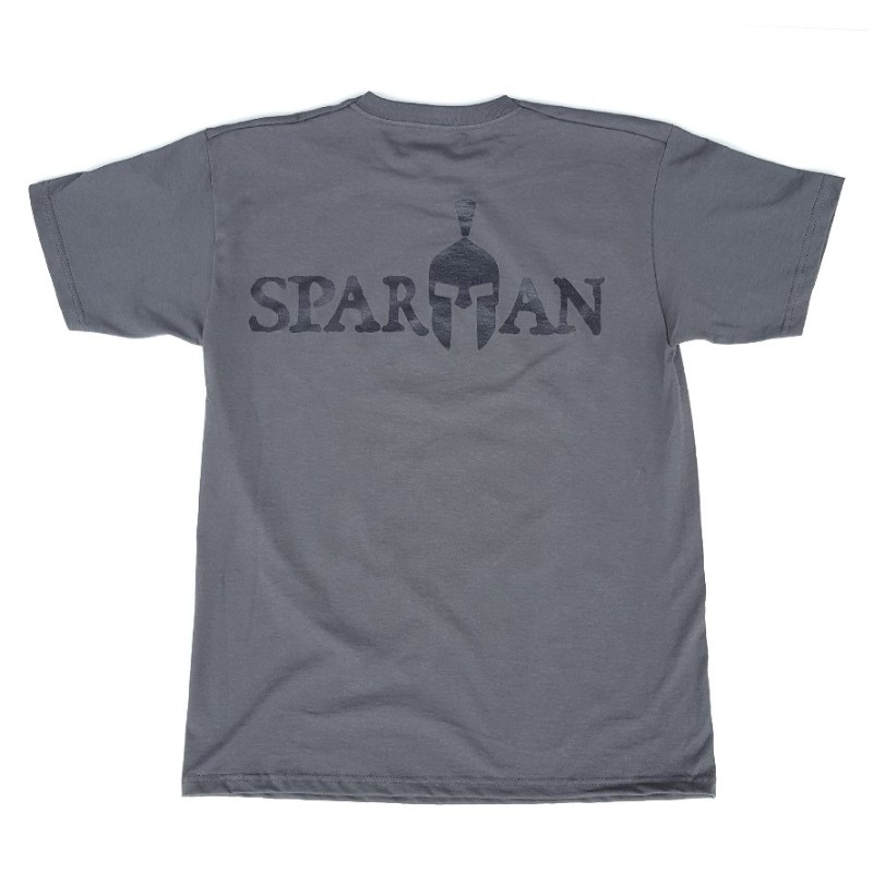 "SPARTAN - MOLON LABE'" T-SHIRT SHADOW GREY - immagine 2