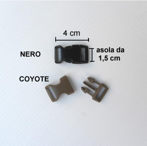 Moschettoncino per Survival bracelet asola da 1,5 cm - immagine 2