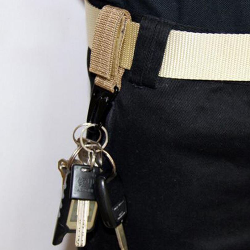 Moschettone portachiavi in metallo con nastro a velcro- colori vari - immagine 6