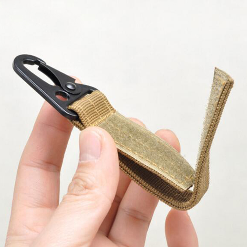 Moschettone portachiavi in metallo con nastro a velcro- colori vari - immagine 4