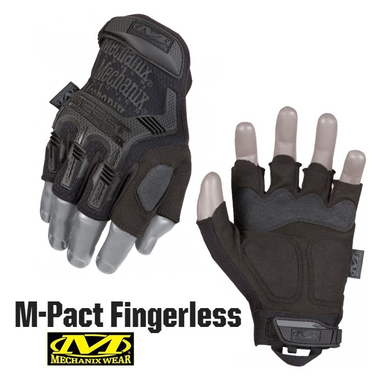 MECHANIX M-PACT FINGERLESS BLACK