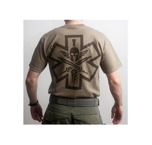 MSM TAC-Medic Spartan t-shirt coyote