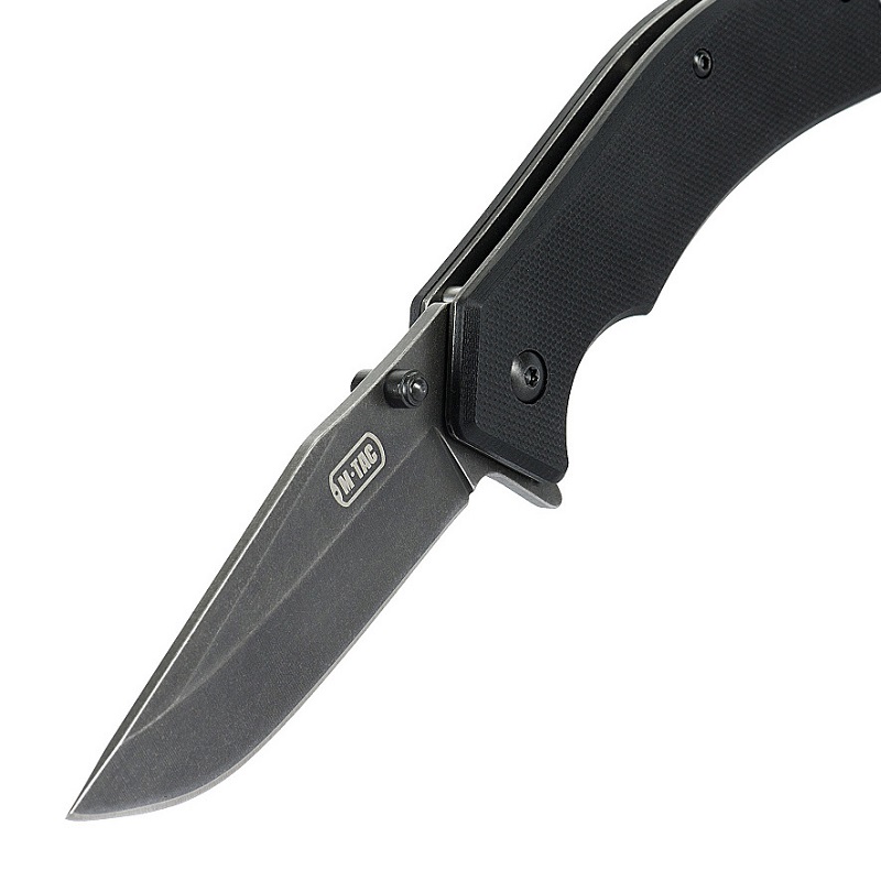 M‑Tac Folding Knife Type 8 Black · Coltello Pieghevole EDC · Clip Point · G10 - immagine 5
