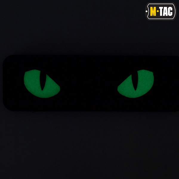 M‑Tac CAT EYES Laser Cut Patch · Glow · Velcro · 8×2,5 cm - immagine 5