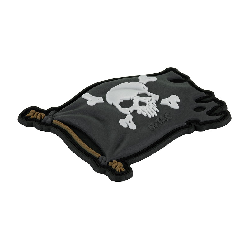 M-Tac patch Jolly Roger PVC BLACK - Image 2