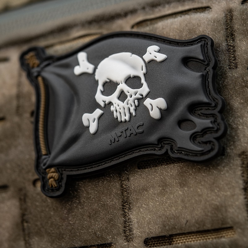 M-Tac patch Jolly Roger PVC BLACK - Image 5