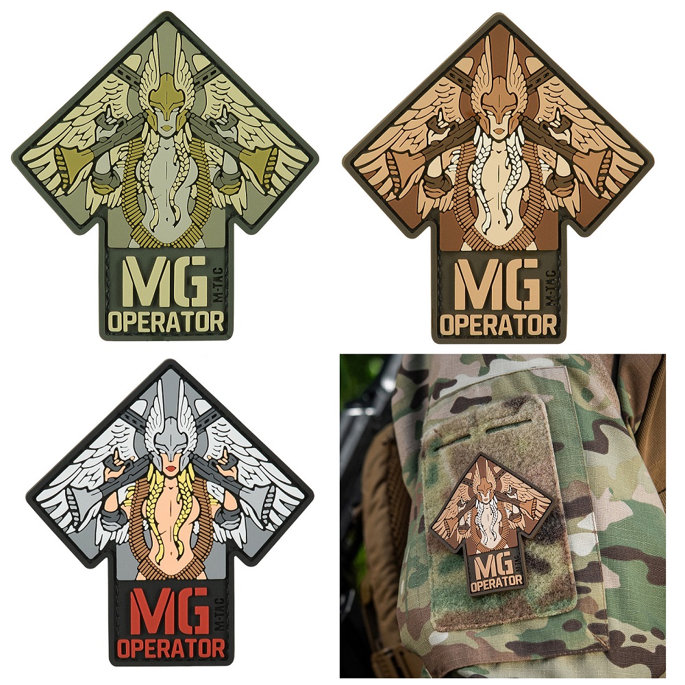 M-Tac Patch MG Operator PVC- con velcro sul retro 