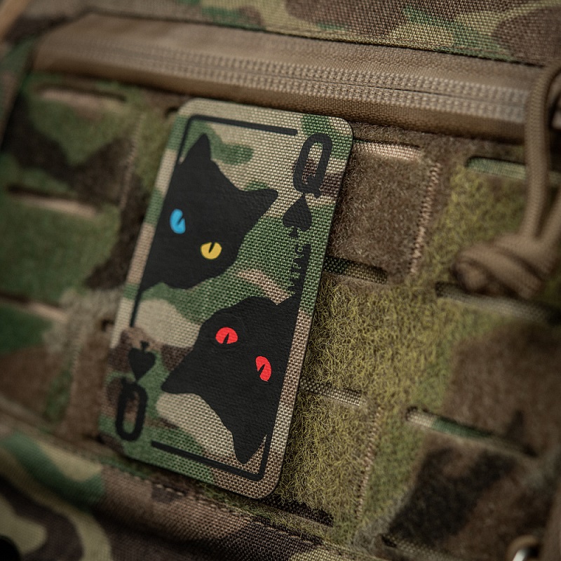 M-Tac Queen of spades - Laser cut patch multicam - Image 2