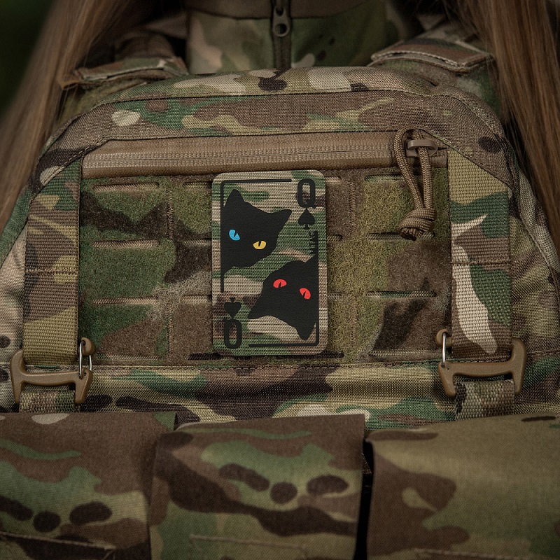 M-Tac Queen of spades - Laser cut patch multicam - Image 3