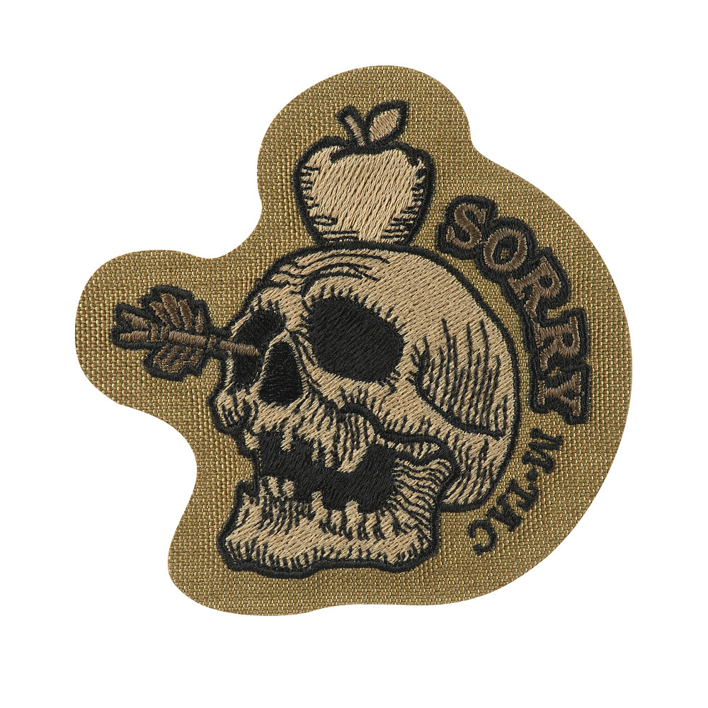 M-Tac patch "SORRY" Coyote - con velcro sul retro - ricamata