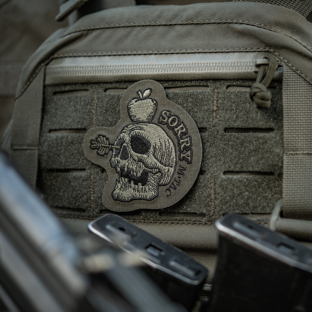 M-Tac patch "SORRY" Ranger Green - con velcro sul retro - ricamato - Image 2