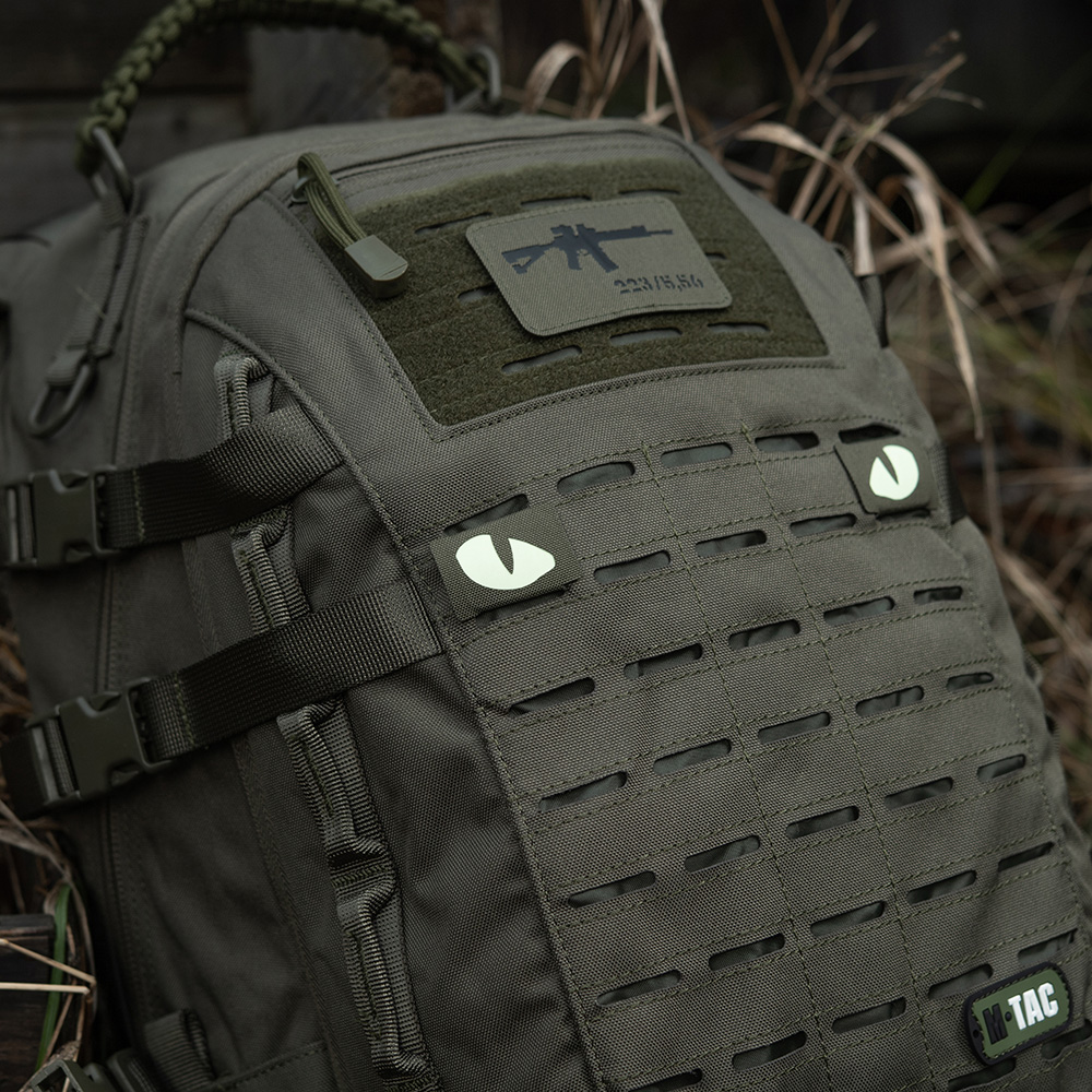 M‑Tac Tiger Eyes Patch Laser Cut · Glow · MOLLE · Coppia · 40×25 mm - immagine 11