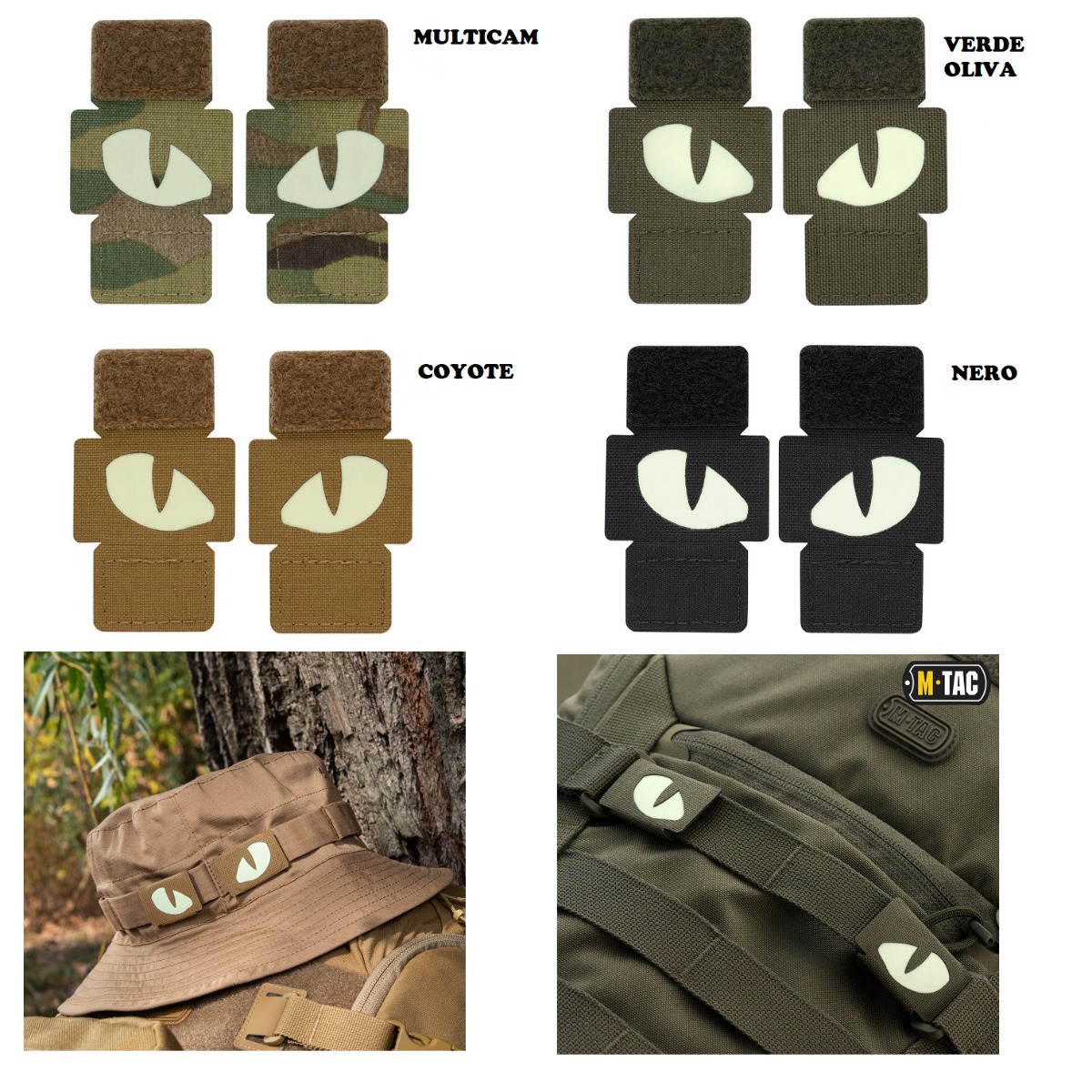 M-Tac patch Tiger Eyes Laser Cut (coppia)