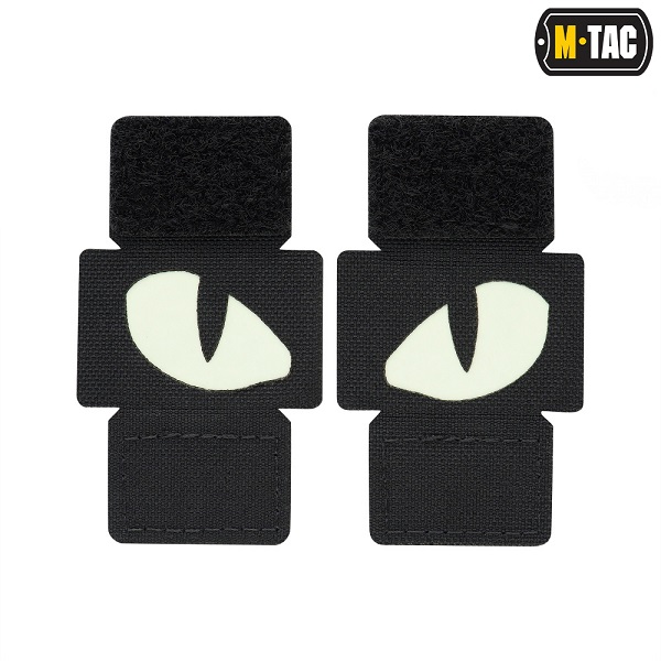 M‑Tac Tiger Eyes Patch Laser Cut · Glow · MOLLE · Coppia · 40×25 mm - immagine 2