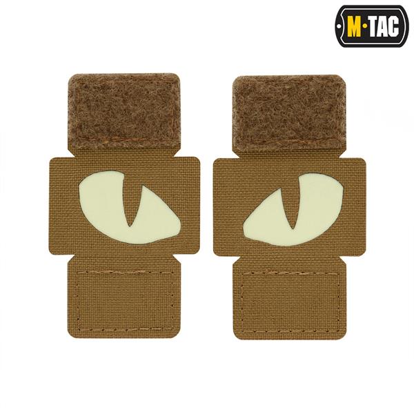 M‑Tac Tiger Eyes Patch Laser Cut · Glow · MOLLE · Coppia · 40×25 mm - immagine 4