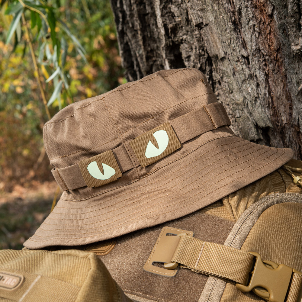 M‑Tac Tiger Eyes Patch Laser Cut · Glow · MOLLE · Coppia · 40×25 mm - immagine 5