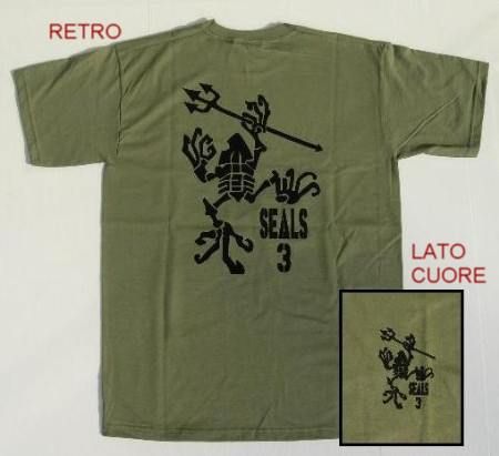 Navy Seal Skull Frog t-shirt verde