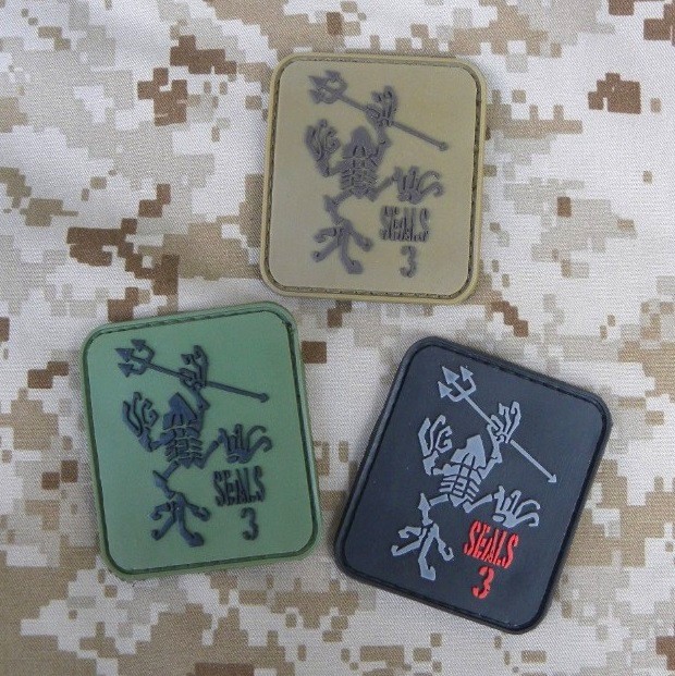 Navy Seals 3 Skull Frog PVC patch