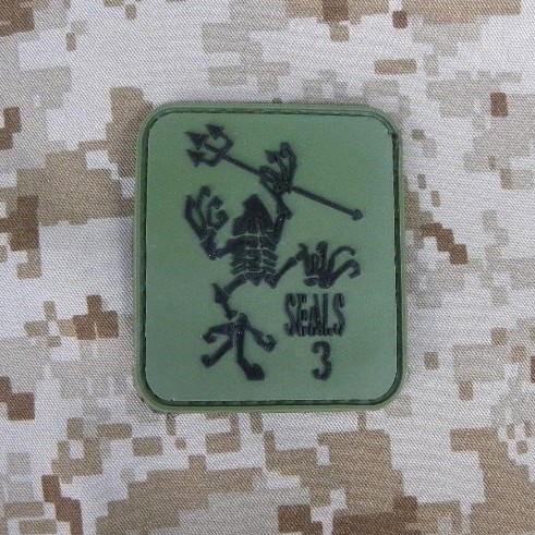 Navy Seals 3 Skull Frog PVC patch - immagine 5
