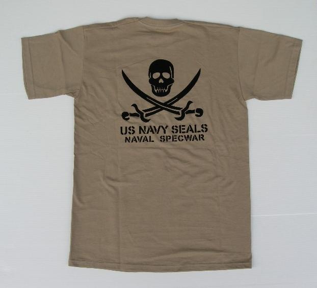 "Navy Seals Jolly Roger" t- shirt coyote