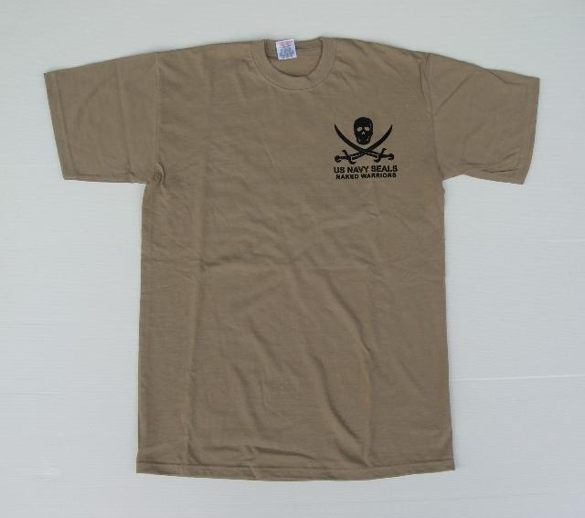 "Navy Seals Jolly Roger" t- shirt coyote - immagine 2