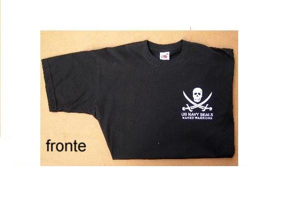 "Navy Seal Jolly Roger" t- shirt nera - immagine 2