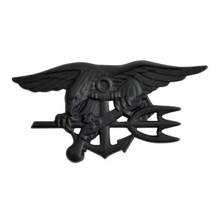 US Navy Seals Special Warfare badge - nero
