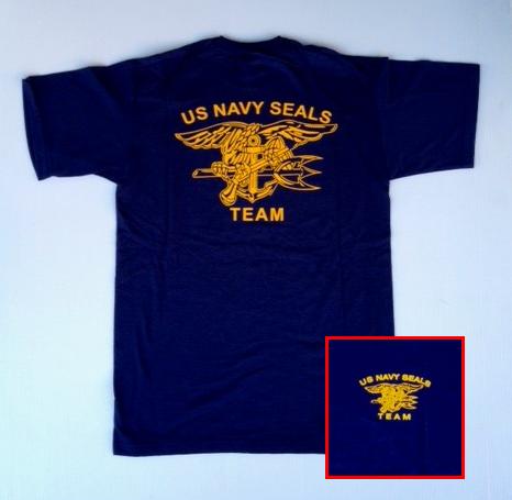 U.S. Navy Seals Team t-shirt blu navy