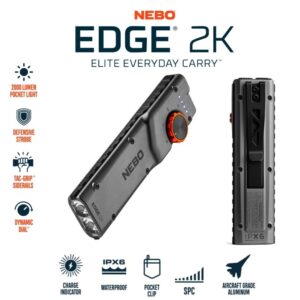 NEBO EDGE 2K Pocket Light - 2000 Lumens - batteria ricaricabile (NEB-POC-0014-G)