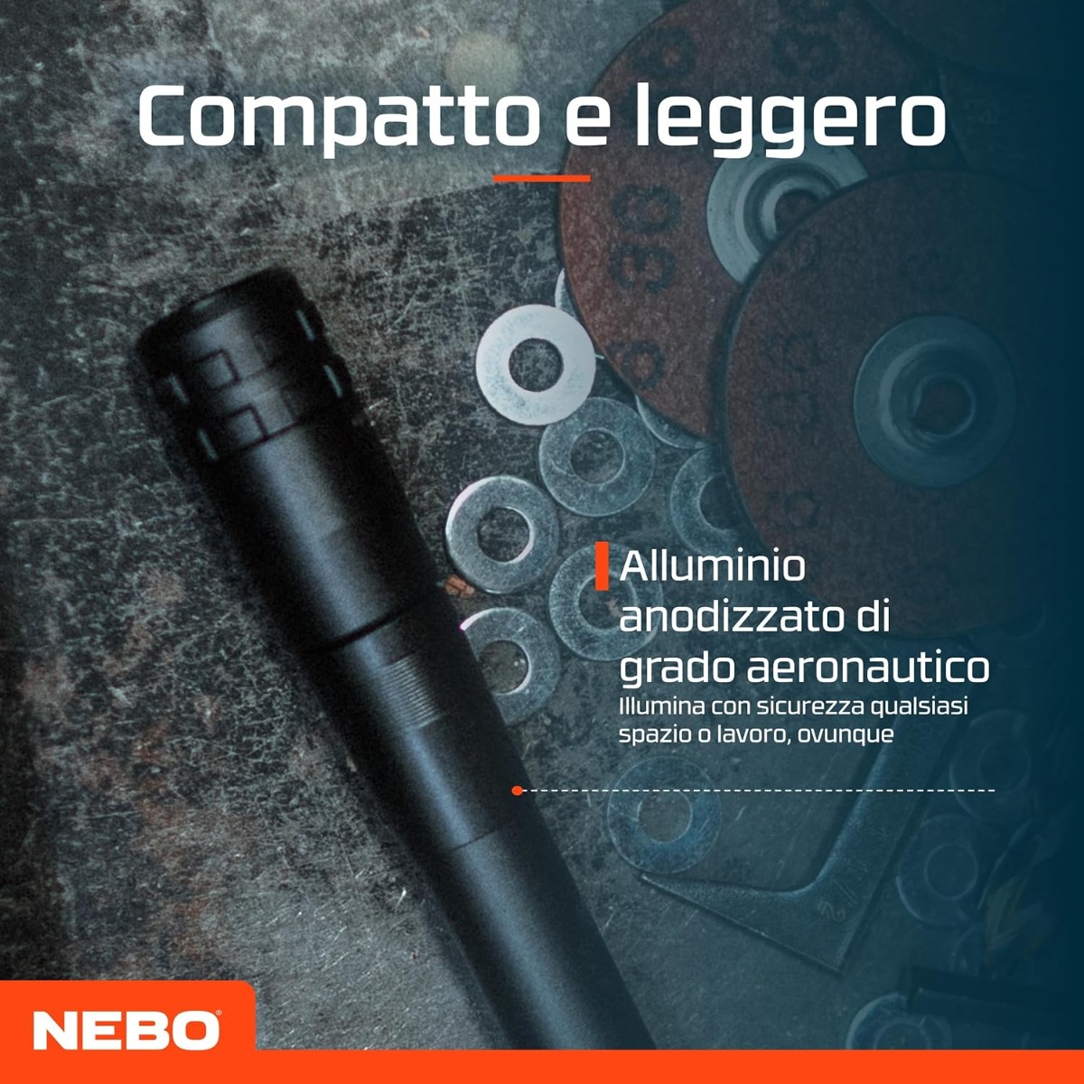NEBO Inspector 500 lumens Black Line- Ricaricabile - Image 5