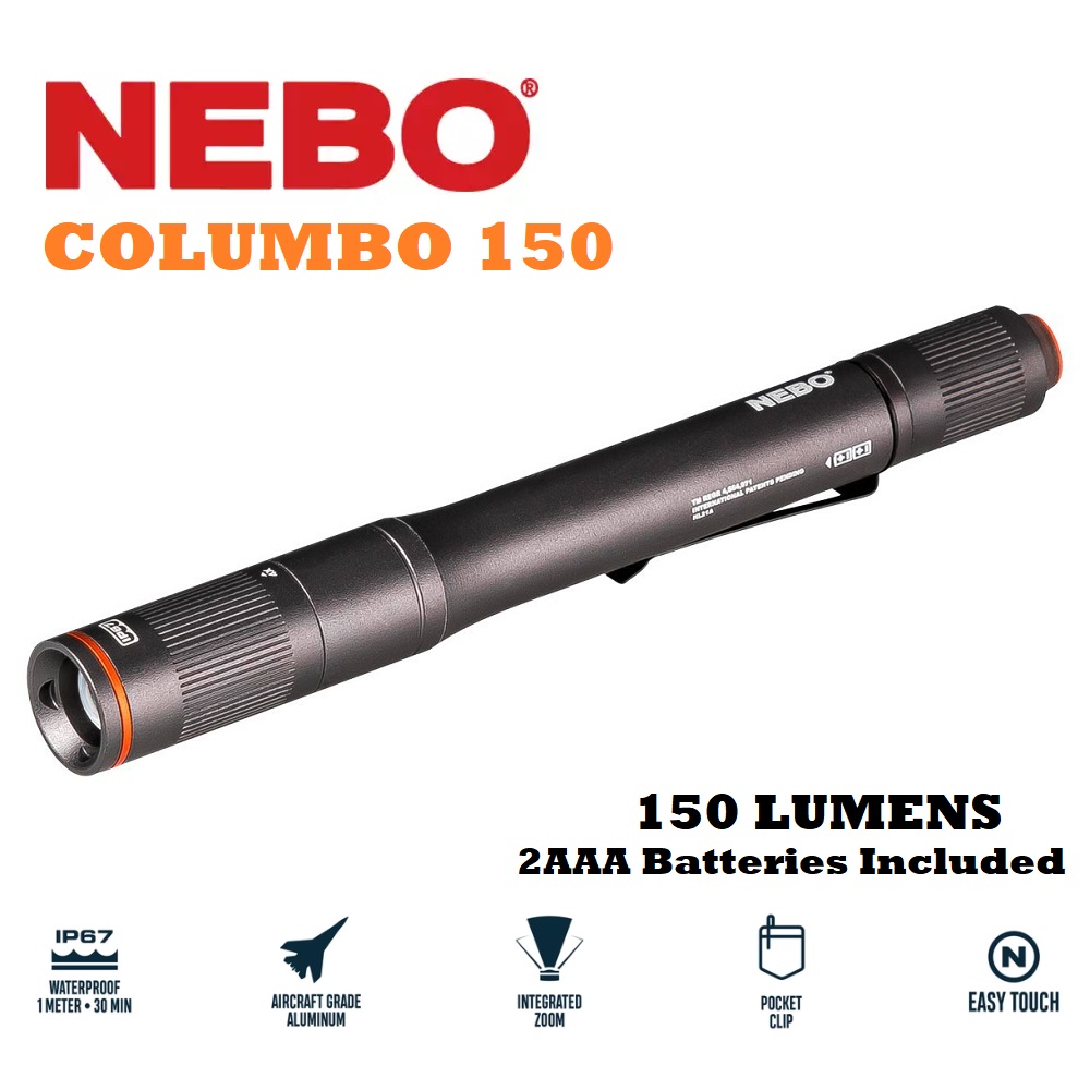 NEBO Columbo™ 150 Flashlight - torcia 150 lumens