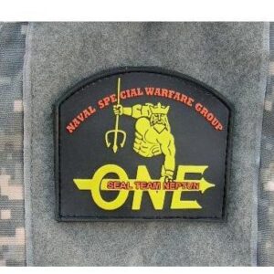 NSWS Seal Team Neptun One patch nera in pvc