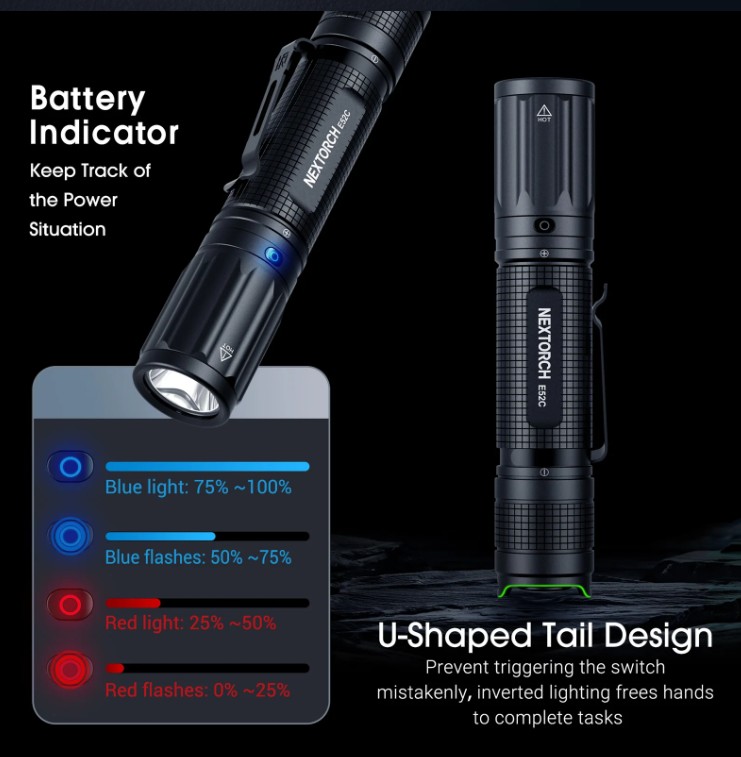 NEXTORCH E52C FLASHLIGHT - Torcia Ricaricabile 3000 Lumens LED - Image 5