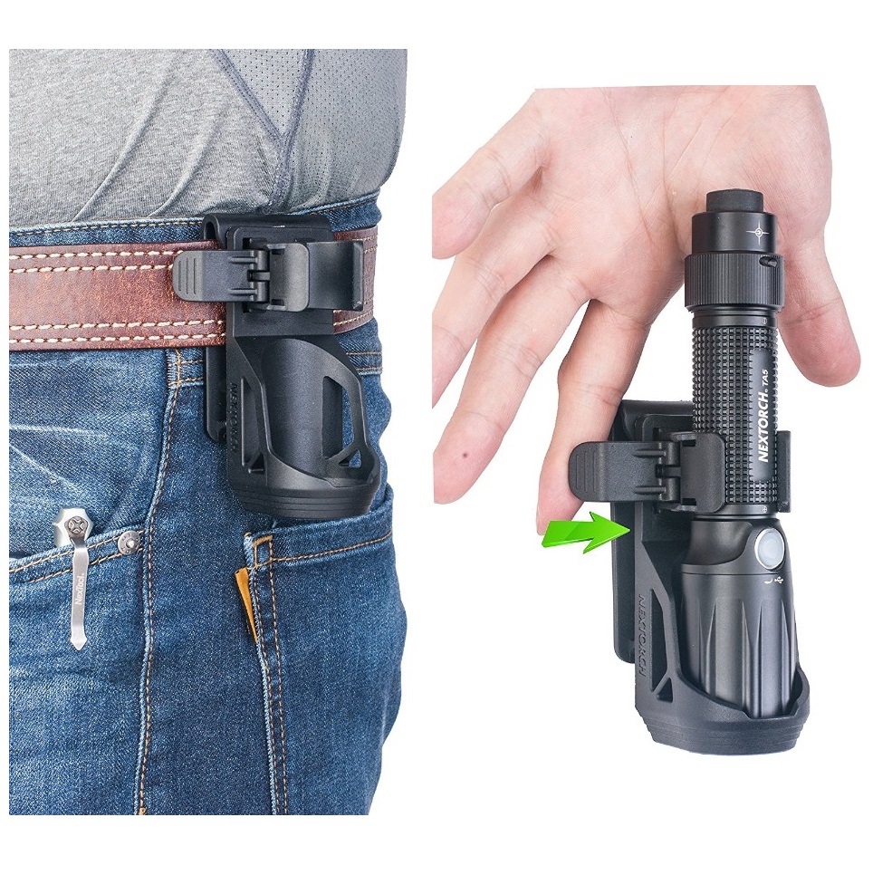 Nextorch V51 Tactical Polymer Holster - rotation 360° - immagine 4