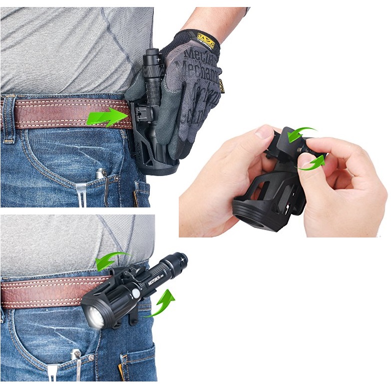Nextorch V51 Tactical Polymer Holster - rotation 360° - immagine 3