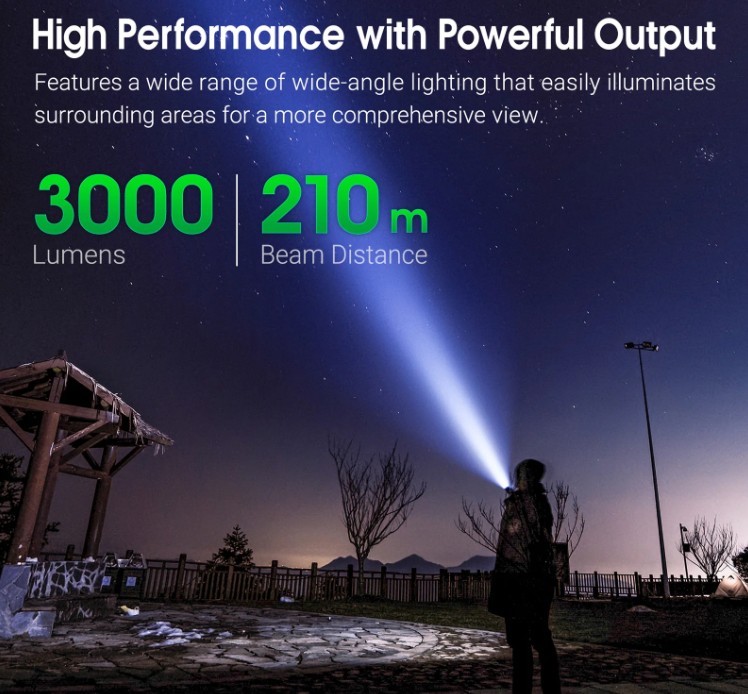 NEXTORCH E52C FLASHLIGHT - Torcia Ricaricabile 3000 Lumens LED - Image 7