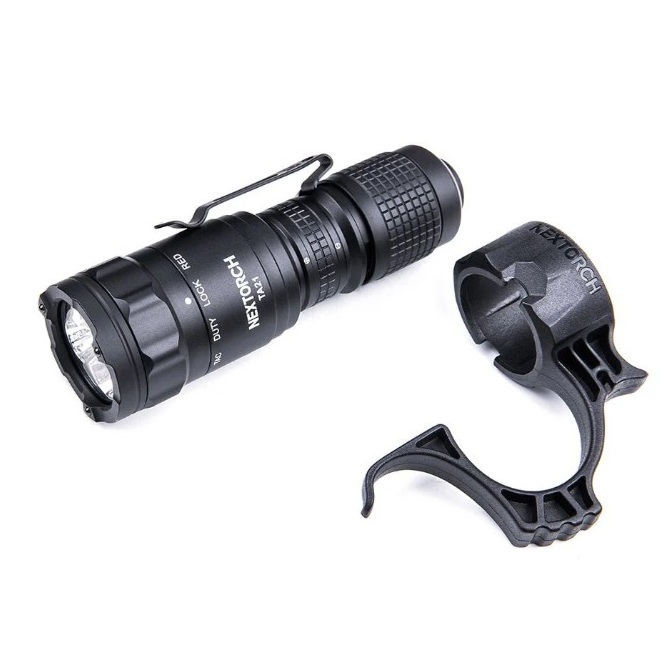NEXTORCH TA21 Pocket Carry Tactical Flashlight Set | Red & White Light - 1300 Lumens - Image 3
