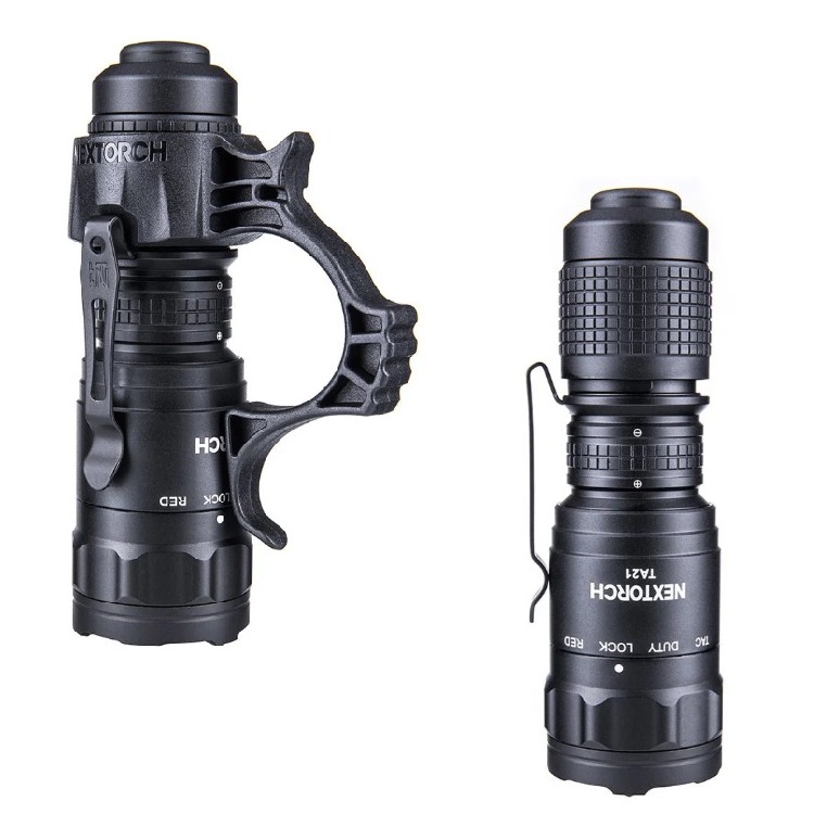 NEXTORCH TA21 Pocket Carry Tactical Flashlight Set | Red & White Light - 1300 Lumens - Image 4