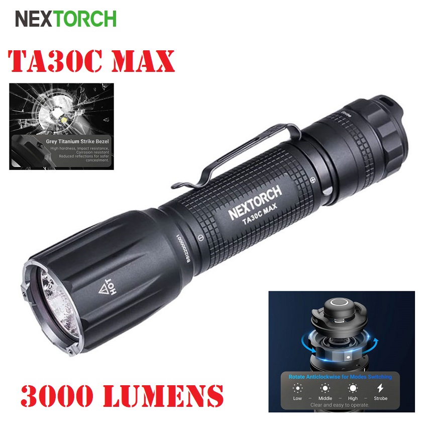 Nextorch TA30C MAX Flashlight - 3000 lumens