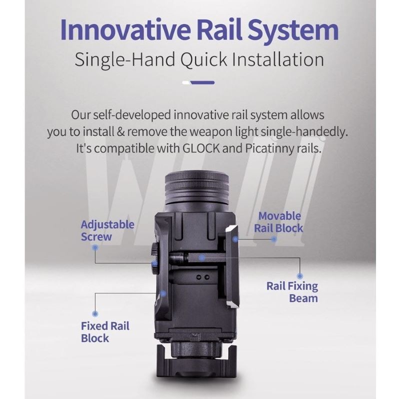 NexTorch WL13 Weapon Light 1300 Lumens - Image 5