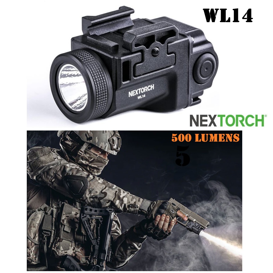 NexTorch WL14 Weapon Light 500 Lumens - rechargeable 