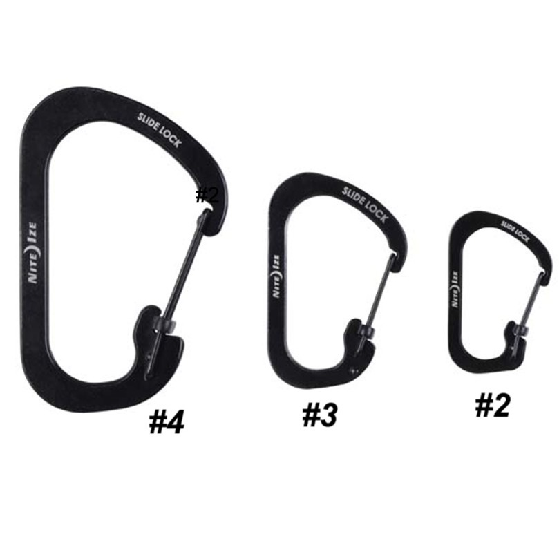 Nite Ize Slide lock carabiner medium black (size 3) - immagine 5