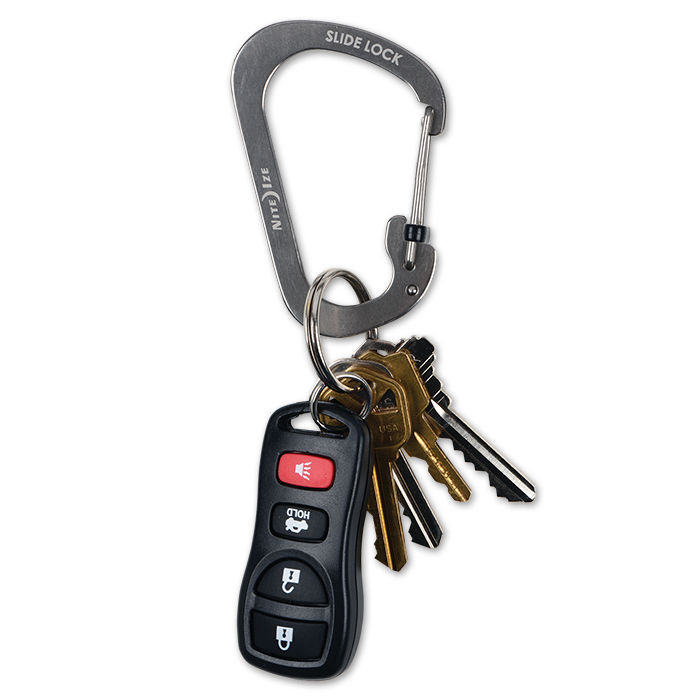 Nite Ize Slide lock carabiner medium black (size 3) - immagine 2
