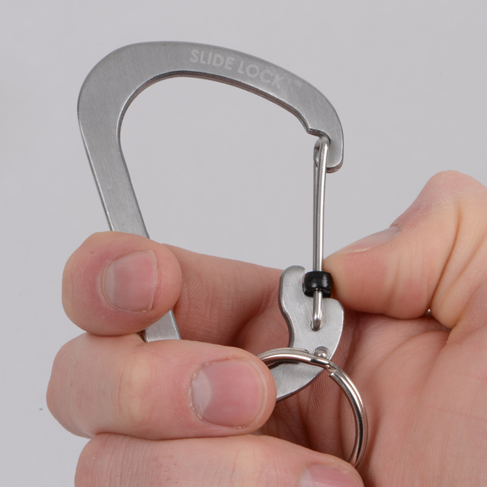 Nite Ize Slide lock carabiner medium Inox (size 3) - immagine 3