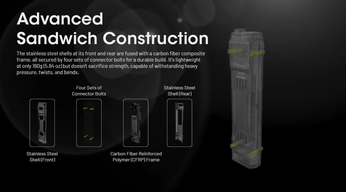 Nitecore EDC29 Tactical Flashlight - Torcia Ricaricabile USB - 6500 lumens e 400 metri - Image 8