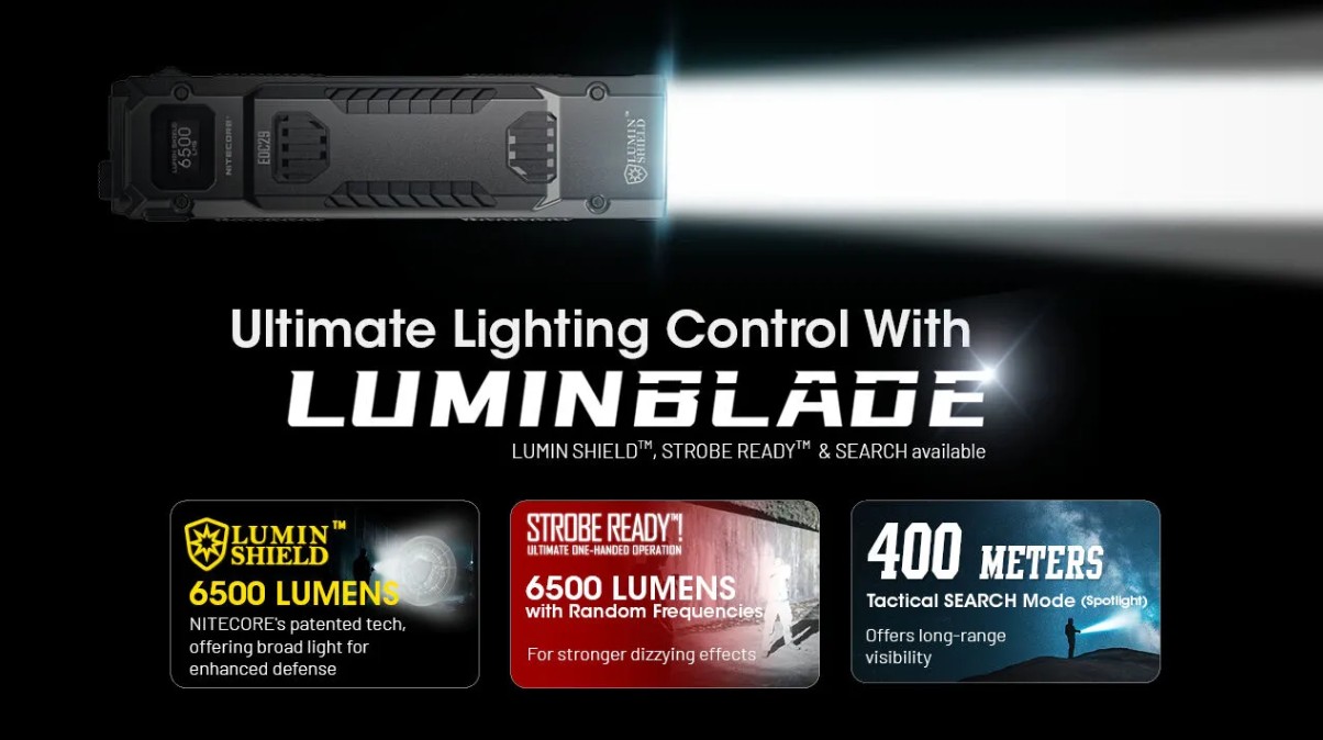 Nitecore EDC29 Tactical Flashlight - Torcia Ricaricabile USB - 6500 lumens e 400 metri - Image 3