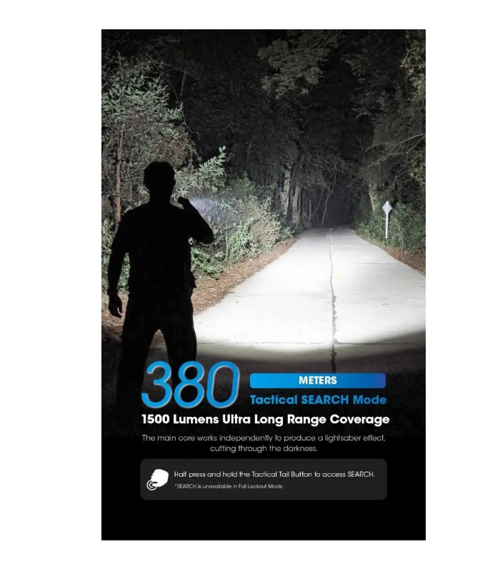 Nitecore EDC31 tactical Flashlight - Torcia Ricaricabile USB - 3500 lumens e 380 metri  - Image 11