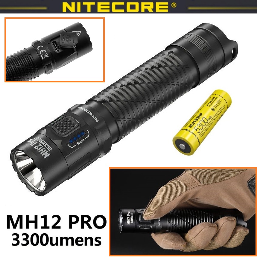Nitecore MH12 PRO 3300 Lumens - ricaricabile